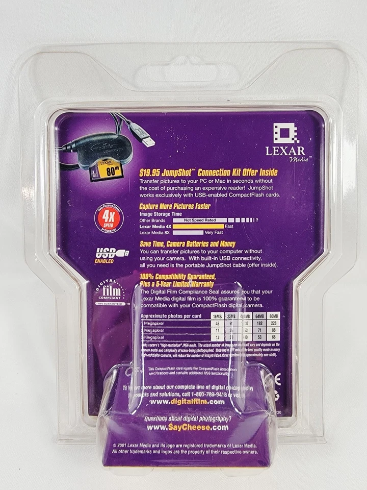 Lexar Media 16MB CompactFlash Memory Card for Digital Cameras - Image 2 of 2