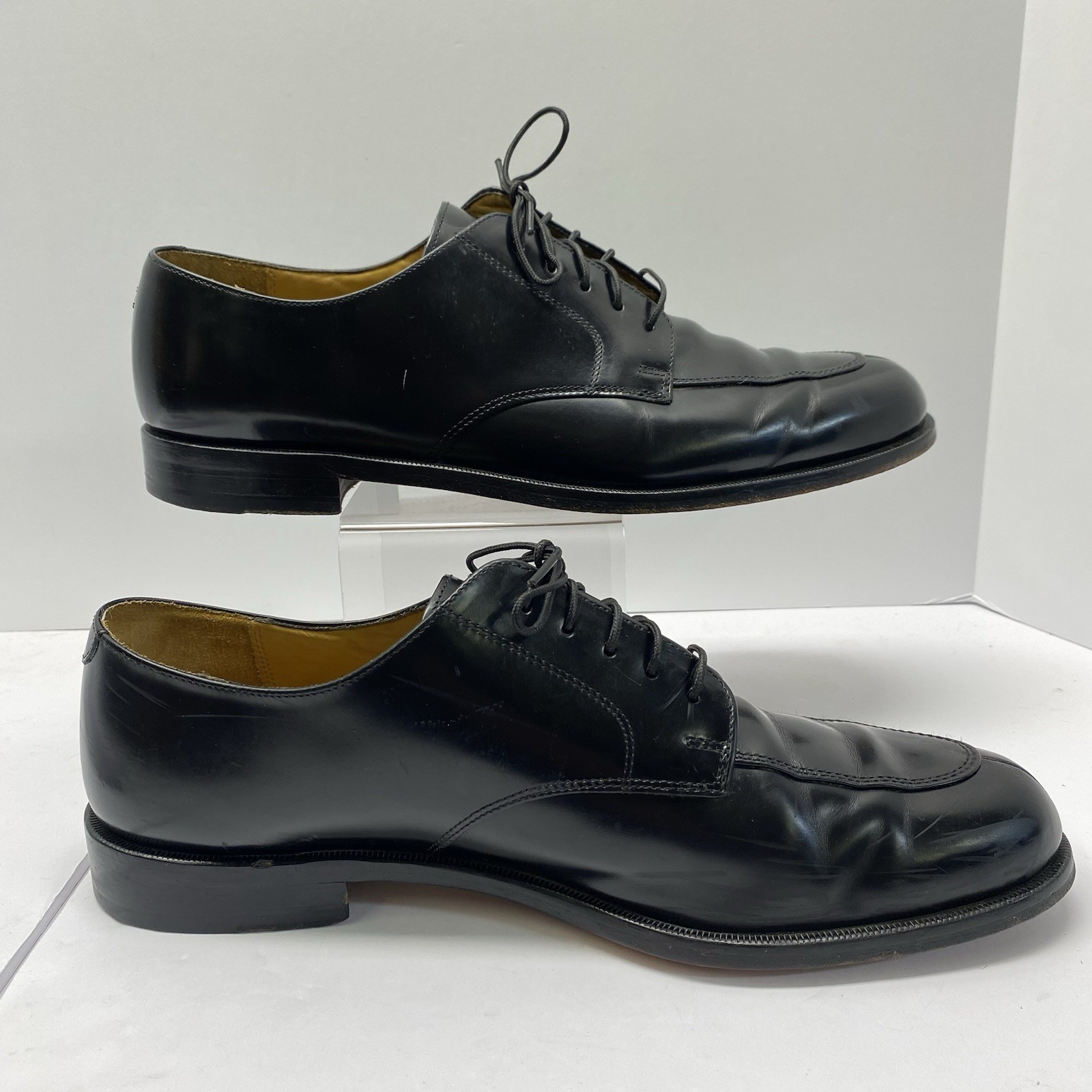 SAOLA Scarpe stringate Cole Haan Oxford nere in pelle con punta divisa da uomo taglia 10 1 2 D
