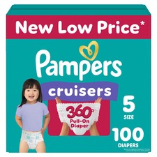 Pampers Cruisers 360 Diapers - Size 5 - 100ct 0.30 per diaper