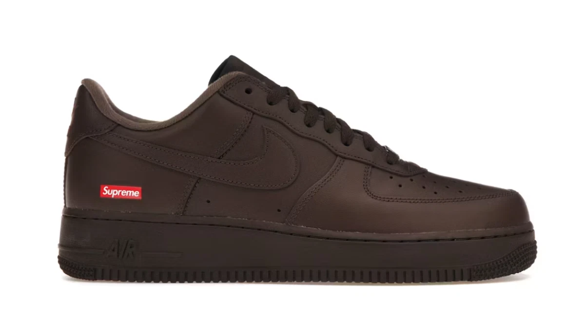 Nike supreme Air Force 1 ブラウン 24.5センチ Nike Supreme x Air Force 1 Low Box Logo - Baroque Brown for Sale