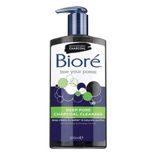 Biore Deep Pore Charcoal Face Wash, Daily Facial Cleanser for Dirt  Makeup R...