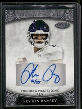 PEYTON RAMSEY 2021 Sage Aspire Silver Rookie Auto Autograph #D /25