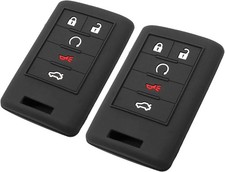 Silicone Key Fob Cover Fit for ATS CTS DTS Escalade ESV SRX STS XTS Corvette