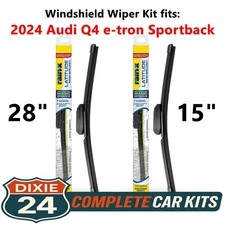 Rain-X Latitude 2-n-1 Wiper Kit fits: 2024 Audi Q4 e-tron Sportback (28" & 15")