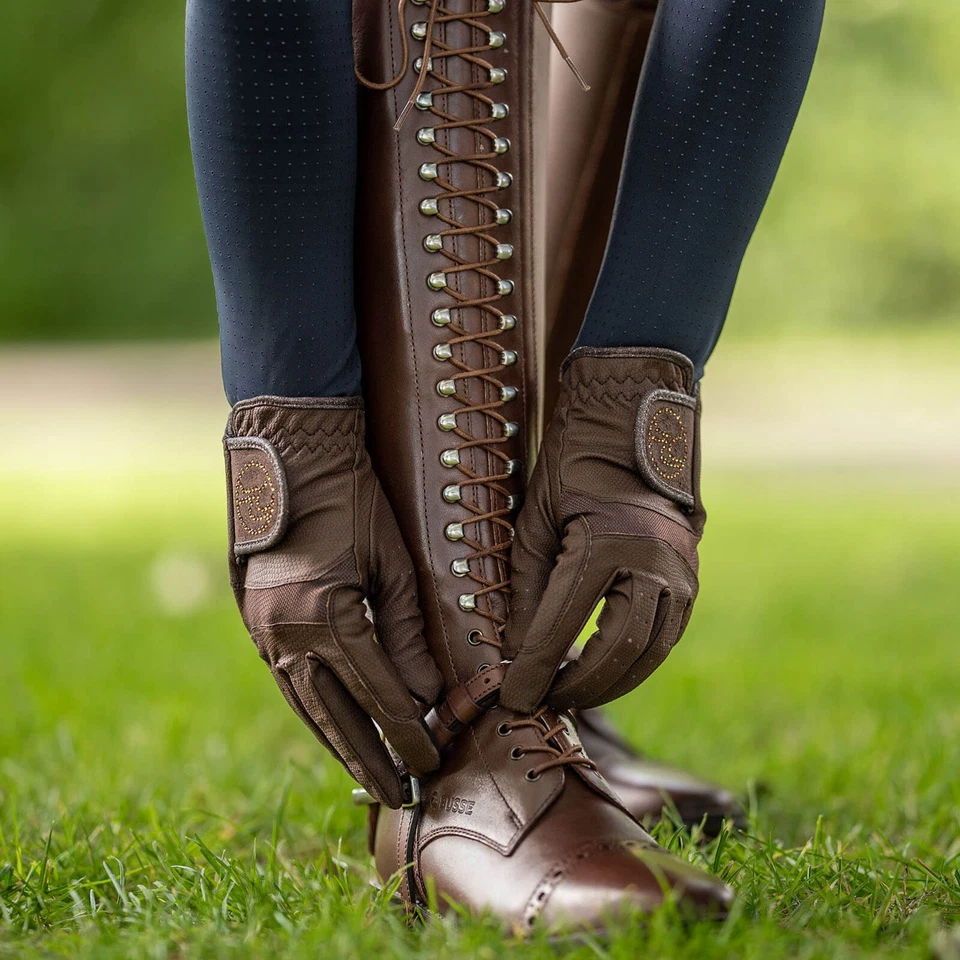 BUSSE Braun M Reithandschuhe Unisex Aestetic GP Ganzjahreshandschuhe - Bild 4 von 4