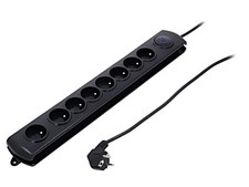 50114-QOL1 50114 Steckdosenleiste: Absichernd Buchsen: 8 250VAC 10A schwarz QOLT