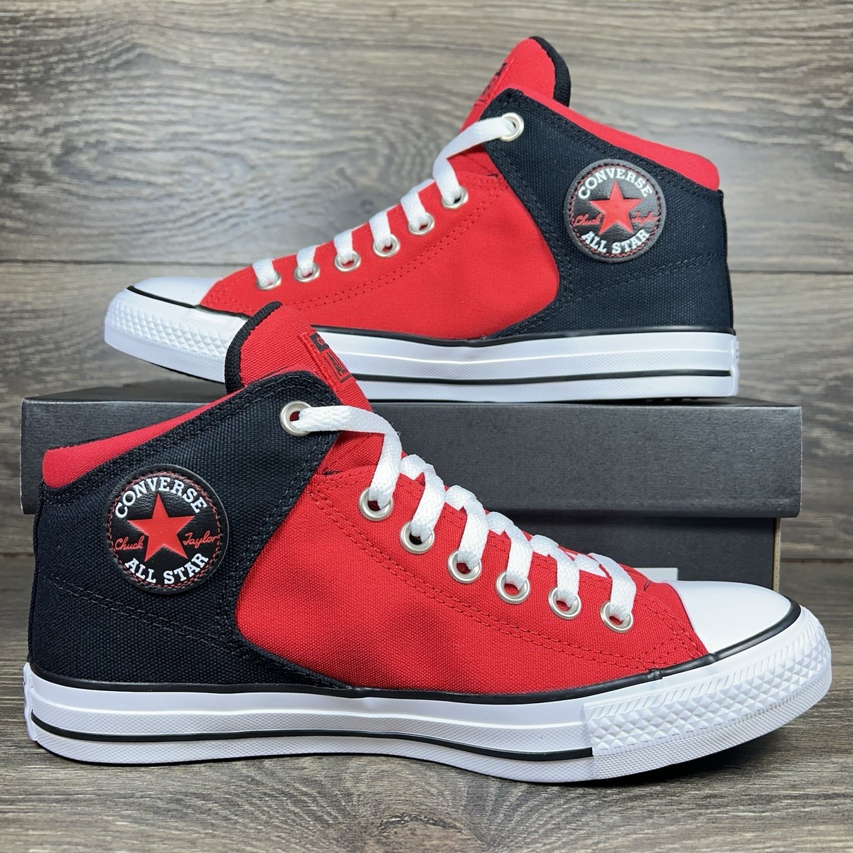 Converse mid Chinese NY Black and Red High-Tops size 10 Big-Kid-Converse-Chuck-Taylor-  main image 4
