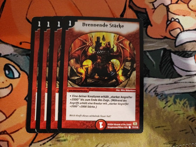 Duel Masters Brennende Stärke 4x - Playset - Common - 71/110 Deutsch