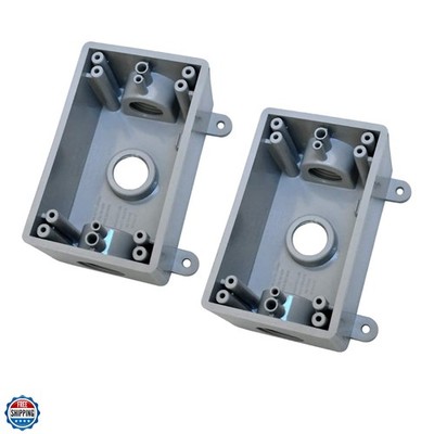 Single-Gang Electrical Box, Suitable 1/2-Inch or 3/4-Inch Electrical Conduit ...
