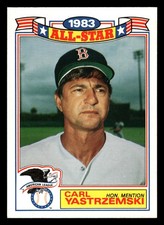1984 Topps Carl Yastrzemski #11 GLOSSY ALL STAR Red Sox HOF HIGH GRADE