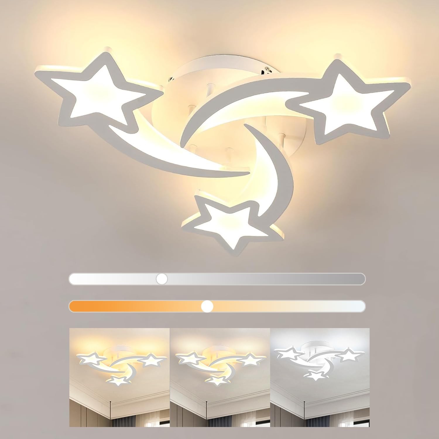 Lampadario Soffitto LED 40W Osairous: Montaggio Facile e Luce Potente