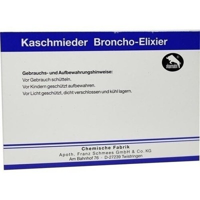 KASCHMIEDER Broncho Elixier vet., 108 ml PZN 04073042