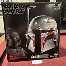 Star Wars The Black Series Boba Fett Premium Electronic Helmet Sealed Unopened