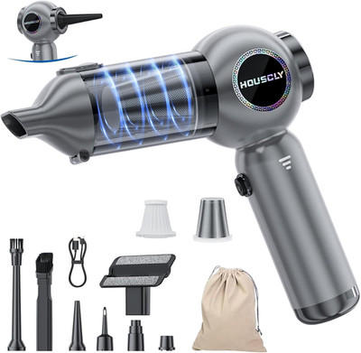 Portable Cordless Handheld Car Vacuum 25000Pa Mini Cleaner & Air Duster 4-in-1