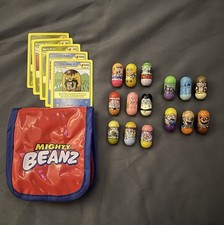 Mighty Beanz Grab Bag 1  2003 Series 1,2,3,4,5 , Moon Quest Cards, Carry Case 