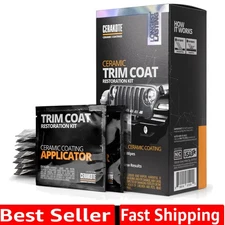 True Ceramic Coating for Cars - 10 Wipes to Restore Plastic Trim Effectively