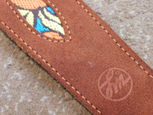 49" LM Guitar Strap 1960's style Hippie Psychedelic Paisley Insert - Picture 3 of 3