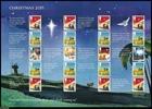 2015 GB Christmas LS97 Royal Mail Smilers Sheet UM MNH