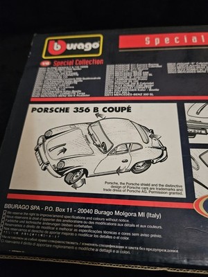 Burago 1961 Porsche 356B Coupe - Yellow- 1/18 COD 3021 - Special