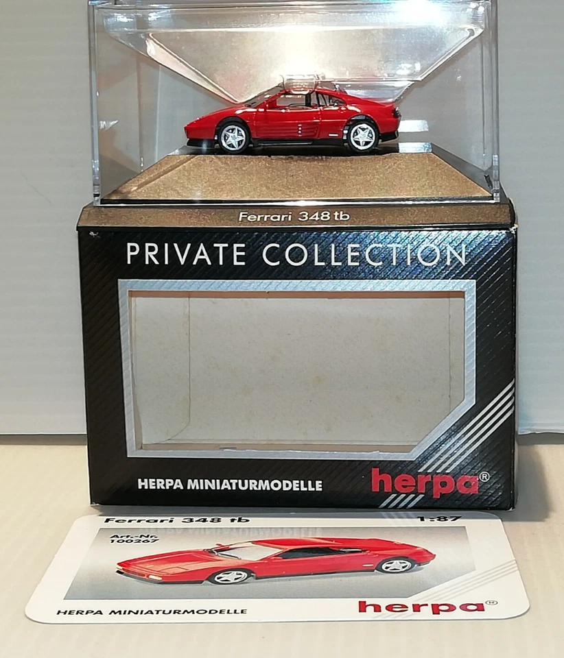 Herpa Miniaturmodelle 1:87 H0 Ferrari 348 tb Private Collection OVP 100267 - Bild 3 von 4
