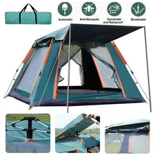 Camping Popup Tent Water Resistant Windproof Dome Hiking 3-5 People Family Easy
