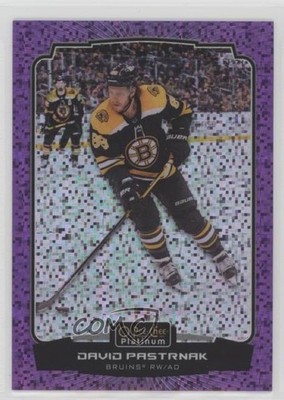 2022-23 O-Pee-Chee Platinum Violet Pixels 22/299 David Pastrnak #7 2v7