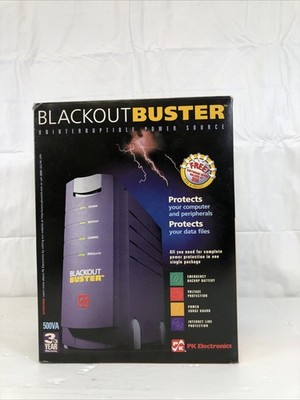 NEW Vintage PK Electronics Blackout Buster B6U Power Supply