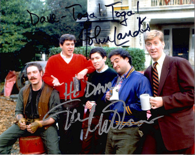 JOHN LANDIS+TIM MATHESON SIGNED 8x10 COLOR PHOTO+COA     LIGHT DAMAGE    TO DAVE