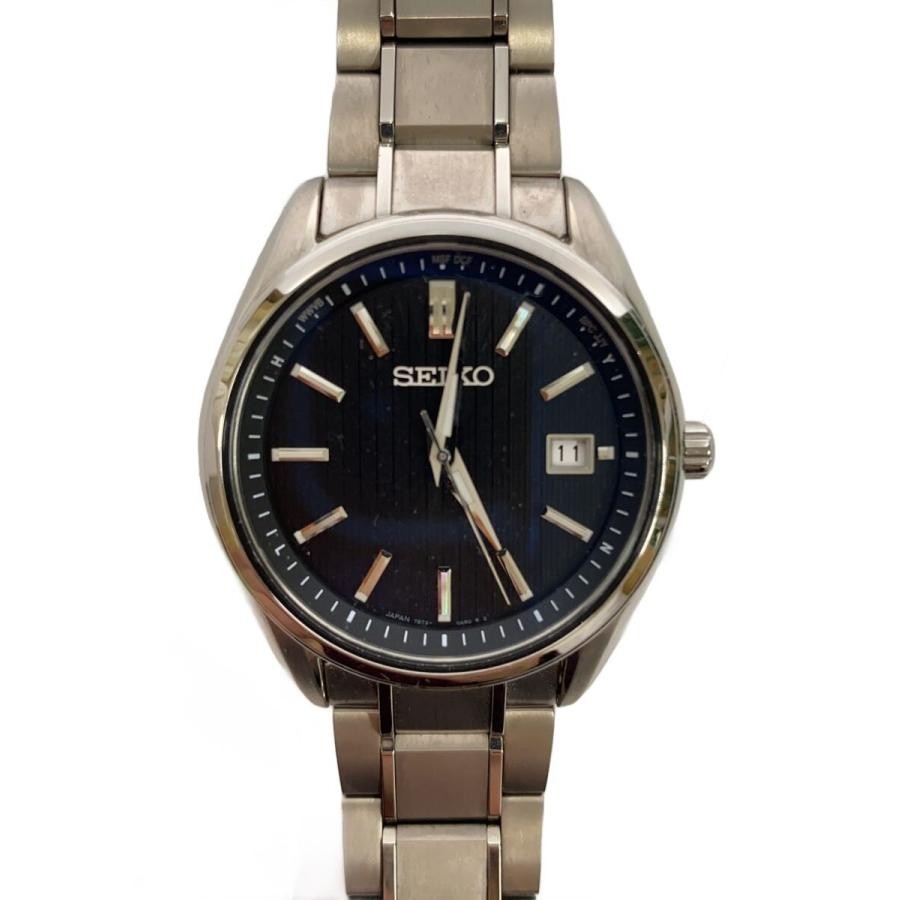 トライアルセット・サンプル SEIKO Seiko 7B72-0AG0 SBTM341 Titanium Date Box Solar Mens Watch