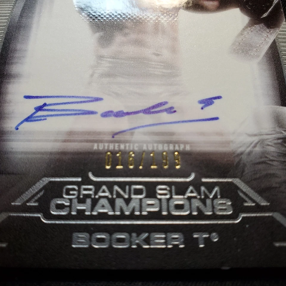 2021 TOPPS WWE UNDISPUTED BOOKER T AUTHENTIC GRAND SLAM CHAMPIONS AUTOGRAPHED... - Image 3 of 4