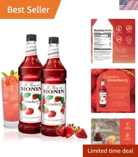 Natural Strawberry Syrup, Eco-Friendly & Sweet - Ideal for Drinks & Desserts