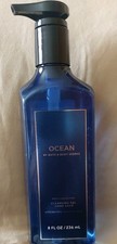 Bath  Body Works Men's Collection OCEAN Cleansing Gel Hand Soap 8oz NEW Unboxed