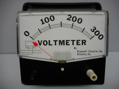 Brownell Electro Inc Analog VOLTMETER Model # BE8004 Rectifier Type