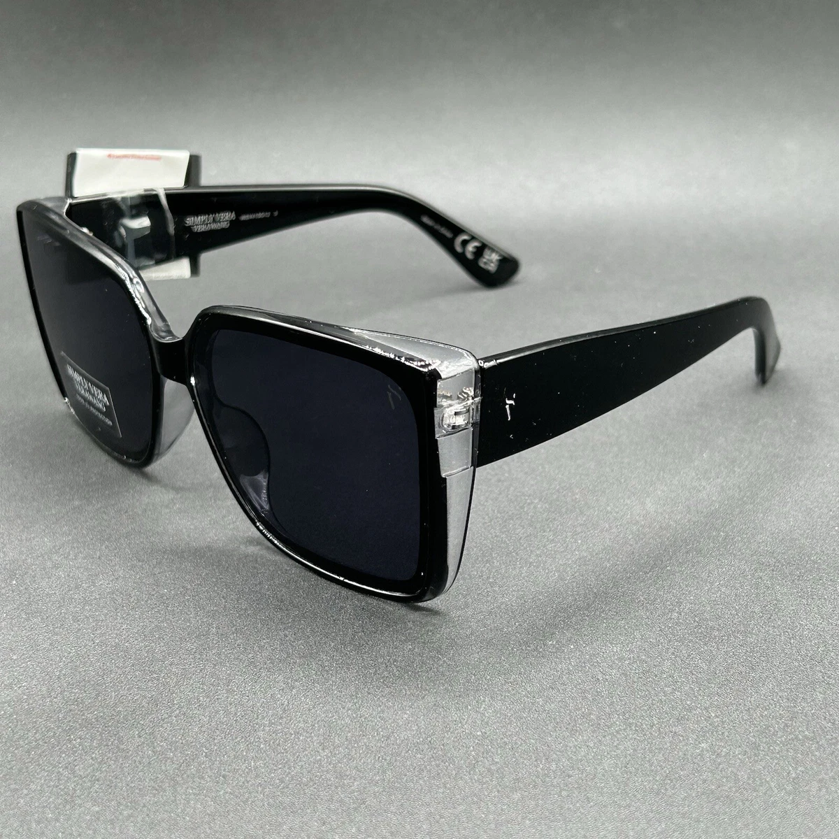 Vera Wang Black Square Sunglasses for Women for sale | eBay display picture 1