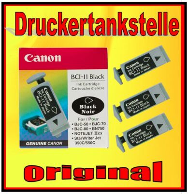 3 original Patronen Canon BCI-11 BJC-35 55 75 APPLE StyleWriter 2200 M3912G/A 