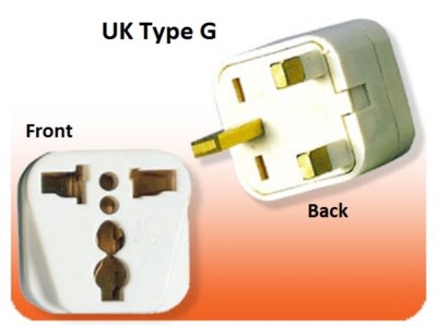 US USA To UK Ireland UAE British 3 Pin Square Plug Adapter Type G Converter