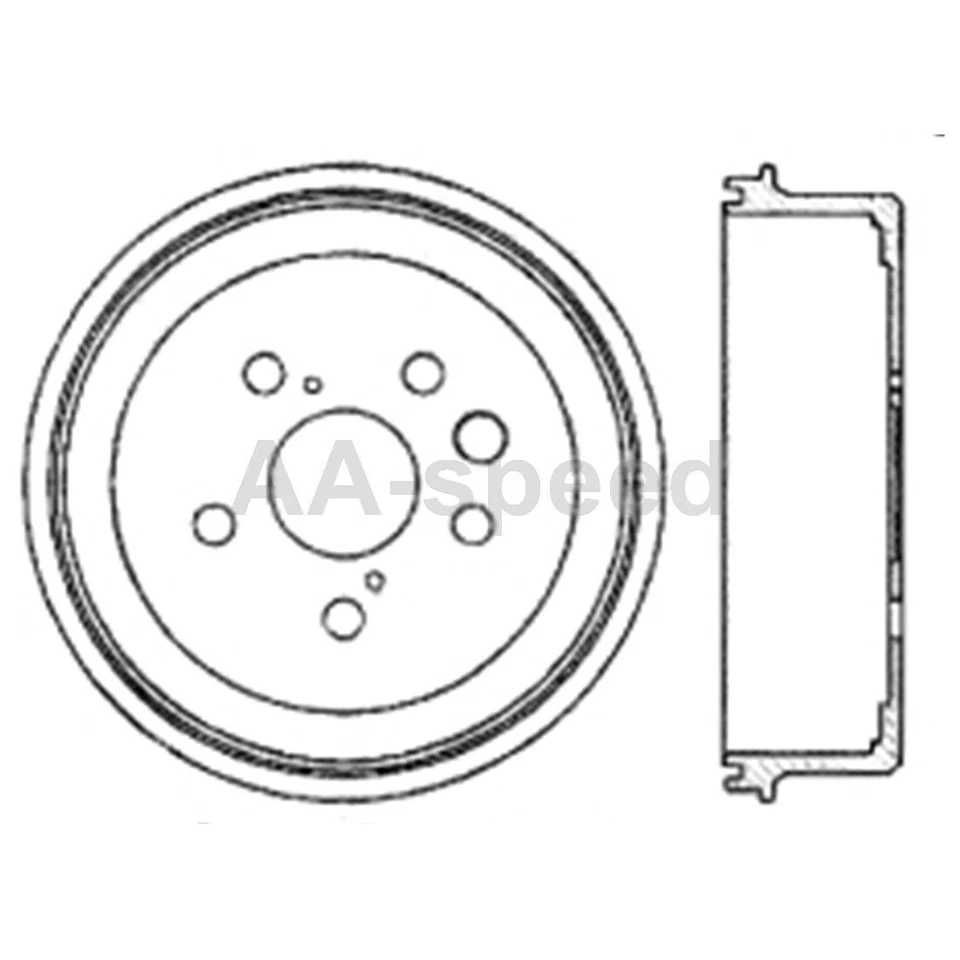 Tambor de freno trasero para Toyota RAV4 2005 2004 2003 2002 2001 2000 1999 1998 1997 Foto 3 de 4