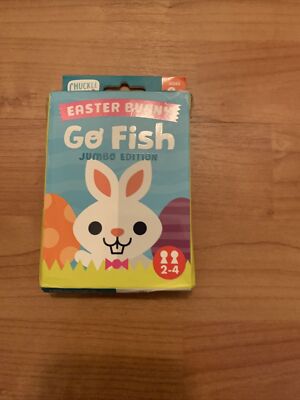 Chuckle & Roar Go Fish Easter Bunny Jumbo Card Game by Buffalo Games 