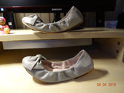 Zuckersüße BLOCH Ballerina Leder grau taupe, Größe 36 NEUw.