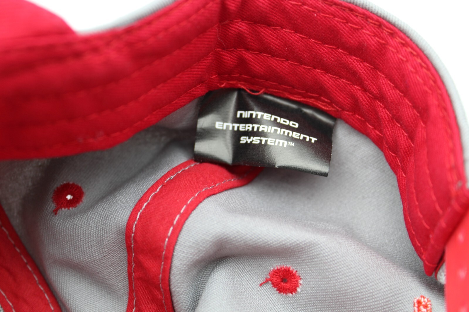 Nintendo NES Controller Hat Cap - Gray Red Embroi… - image 6
