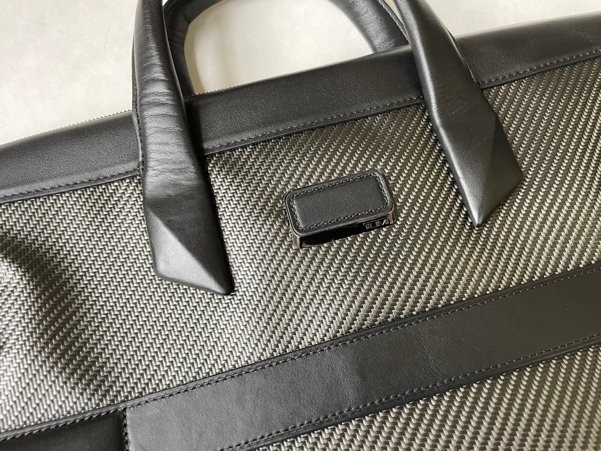 Tumi Black CFX Shawnee Carbon Fiber Slim Laptop Brief Luggage Bag