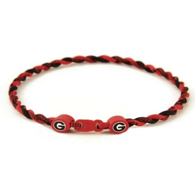 Georgia Bulldogs  UGA Titanium Twist Necklace 21''
