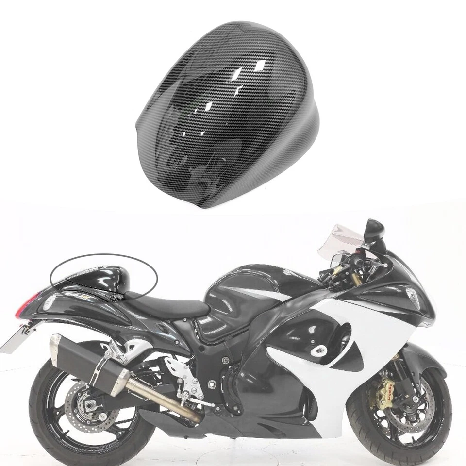 Capucha de asiento de fibra de carbono de imitación para Suzuki Hayabusa 2008 2010 12 2020 GSXR1300 Foto 4 de 4