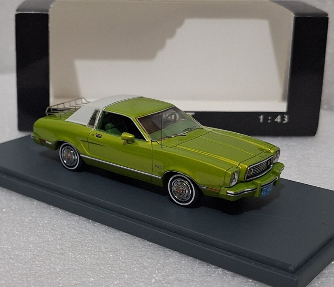 Ford Mustang II Ghia 1974 Light Green Met 1:43 Neo 44760 EXTREMELY