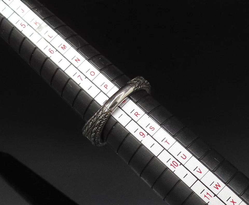 Anillo vintage de citrino y topacio de plata de ley 925 Judith Ripka talla 8,5 RG25594 Foto 3 de 4