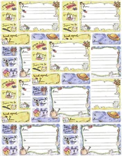 Frances MEYER Label To From Gift Letter Greetings Stickers Journal 5 Sheets