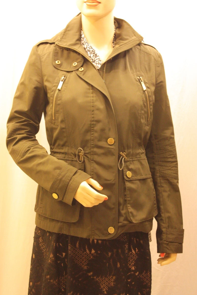 NEW BCBG MAX AZRIA OLIVE LONGSLEEVE CAP JACKET 12034BM S561 SZ XS