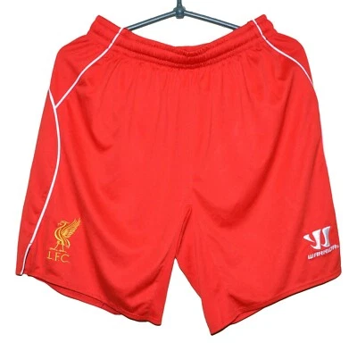 LIVERPOOL ENGLAND 2014 2015 HOME FOOTBALL SHORTS WARRIOR SIZE S ADULT - Image 1 of 4