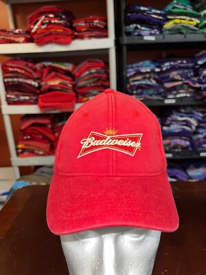 Budweiser Hat Beer Alcohol Red Logo Emblem Cap Headwear Sample