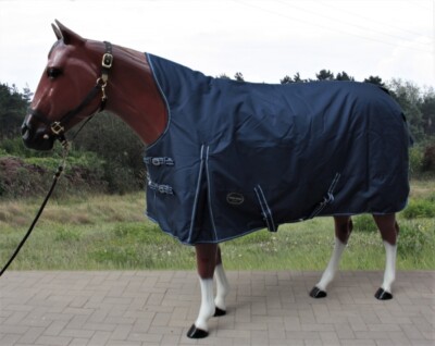 Tough Horse Turnout Winterdecke Half Neck navy 150g Microfaser Füllung 1200D